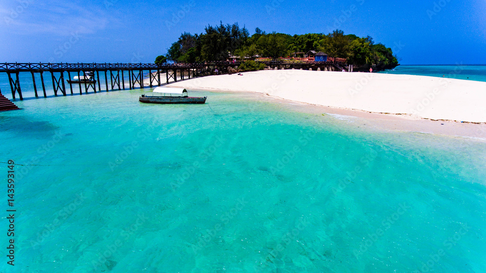Zanzibar beach Prison island