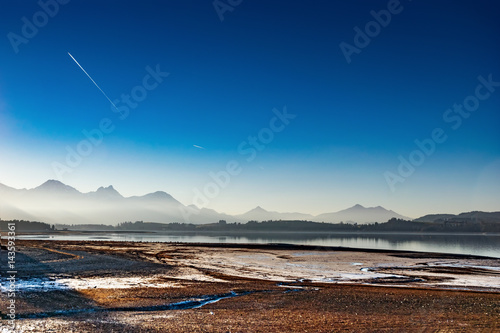 Forggensee mit Bergblick photo