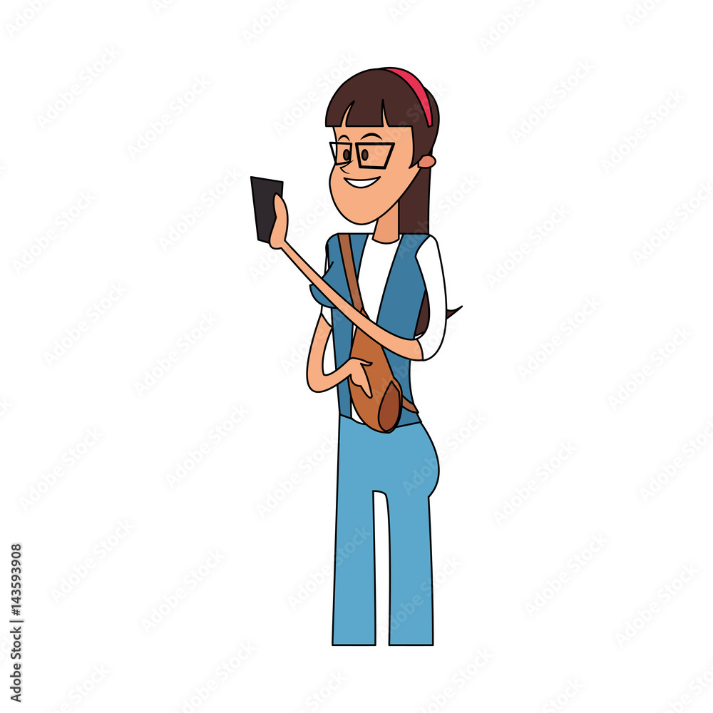 young woman witn glasses cartoon icon image vector illustration design young woman witn glasses cartoon icon image vector illustration design