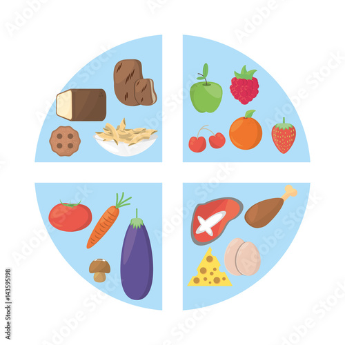 nutrition food fresh health image vector illustration eps 10