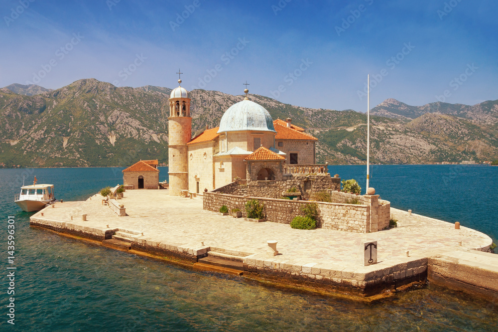 Church of Our Lady of the Rocks. Bay of Kotor, Montenegro