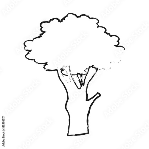 single tree icon image vector illustration design 