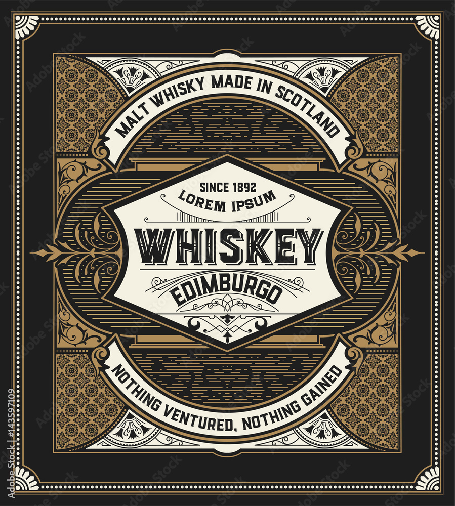 Retro logo for Whiskey