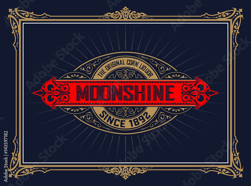 Vintage Whiskey Label