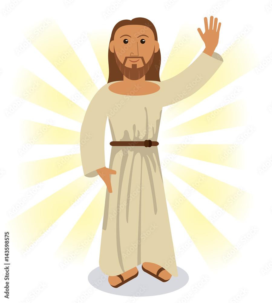 jesus christ religious symbol vector illustration eps 10