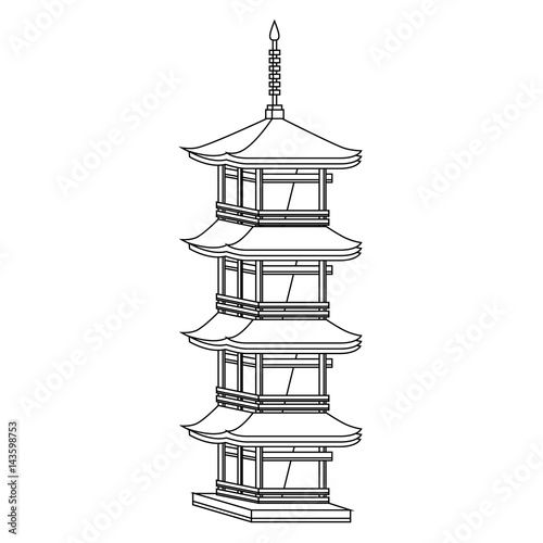 castle japanese building icon