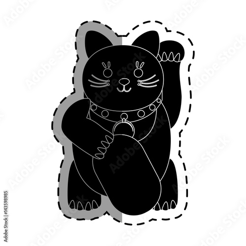 japanese cat lucky icon