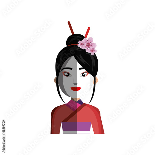 geisha japanese girl icon