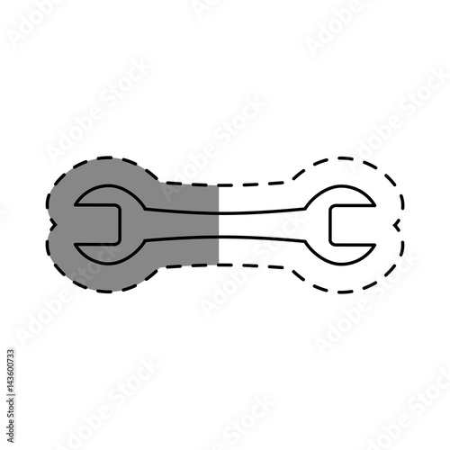 wrench key tool icon © Gstudio