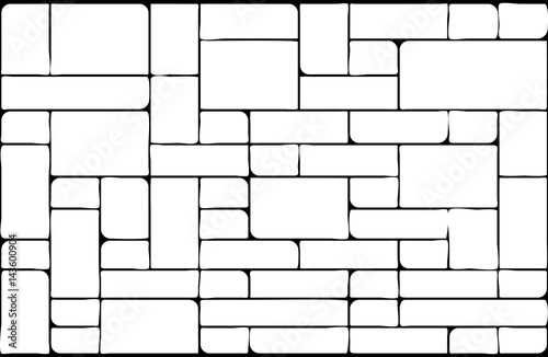 stone wall silhouette background beautiful banner wallpaper design illustration