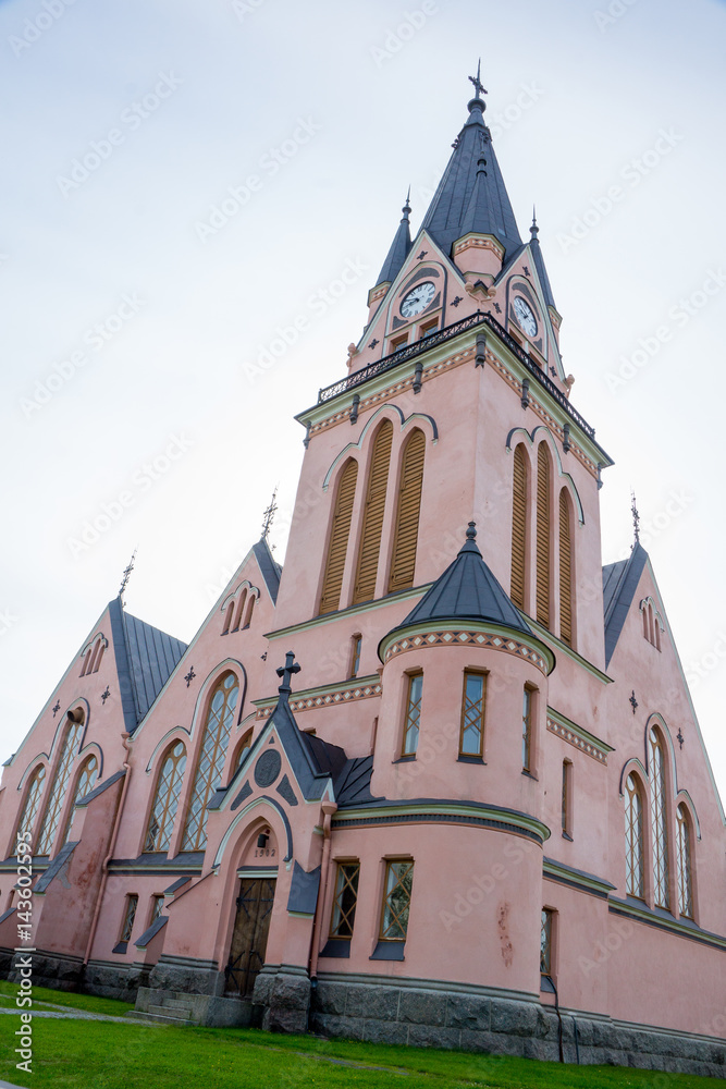 Kemi Finland pink church
