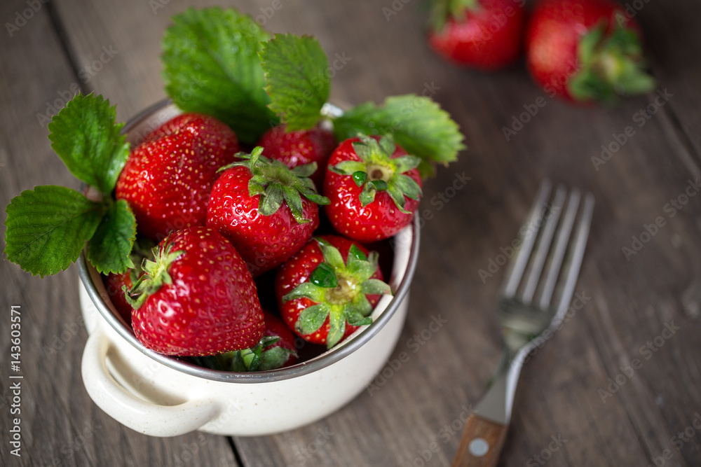 fresh strawberry on a table. fresh strawberry on a table.