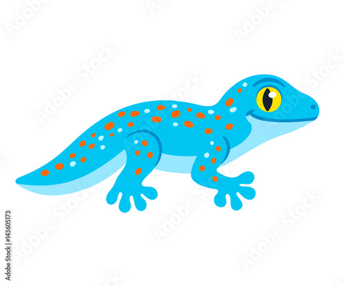 Cute cartoon Tokay Gecko © sudowoodo