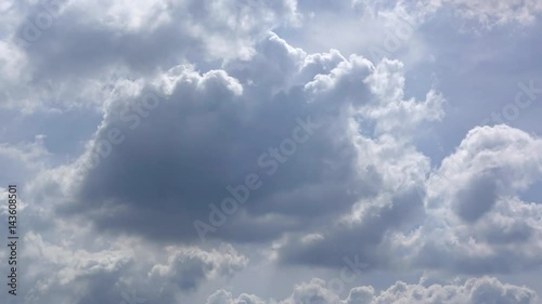 Cloud moving timelapse photo