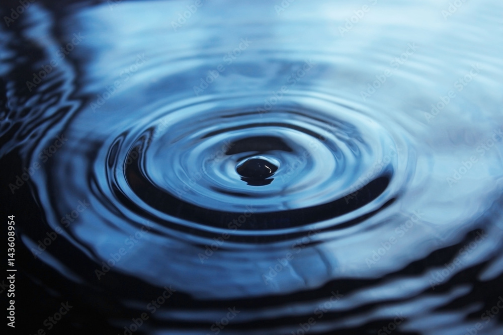 Water drop impact on water surface Water drop impact on water surface