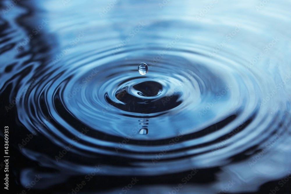 Water Drop impact on water surface Water Drop impact on water surface