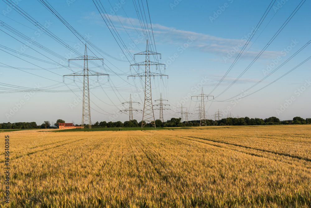 Power Lines Across The Farm Valley Power Lines Across The Farm Valley