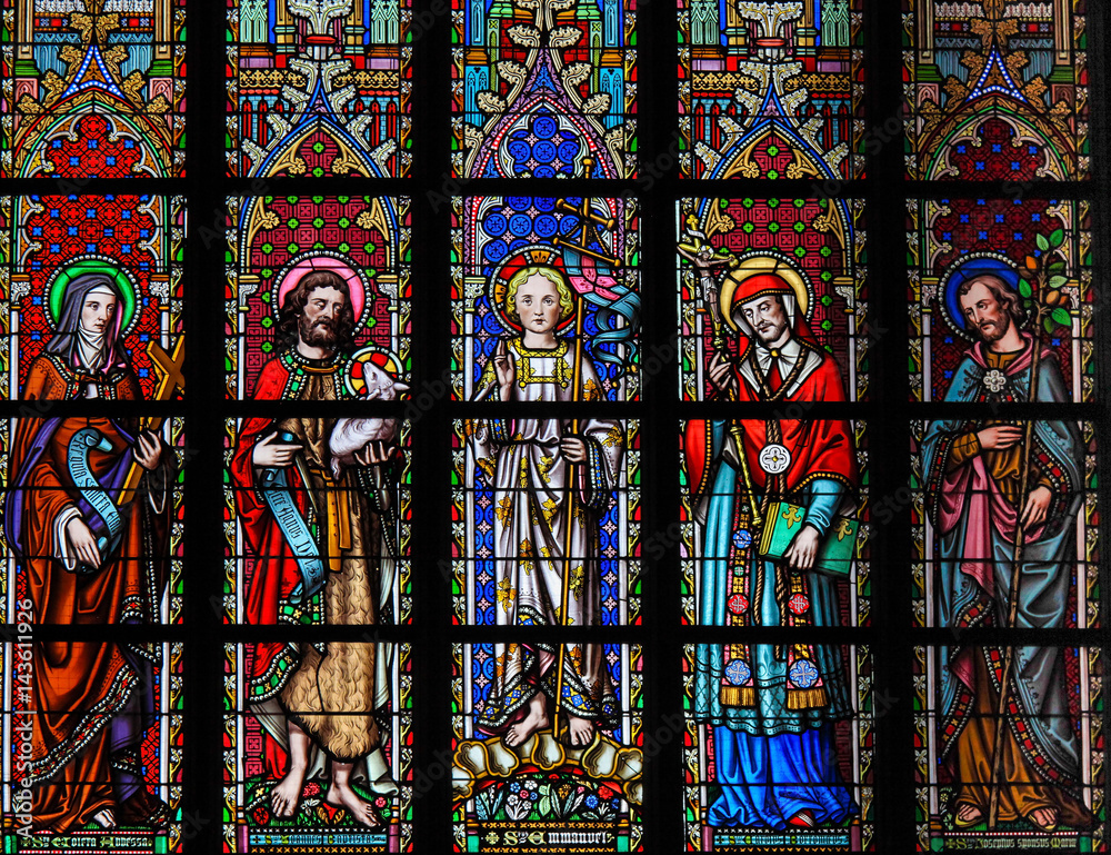 Saints Colette, John the Baptist, Emmanuel, Carolus Borromeus and Joseph