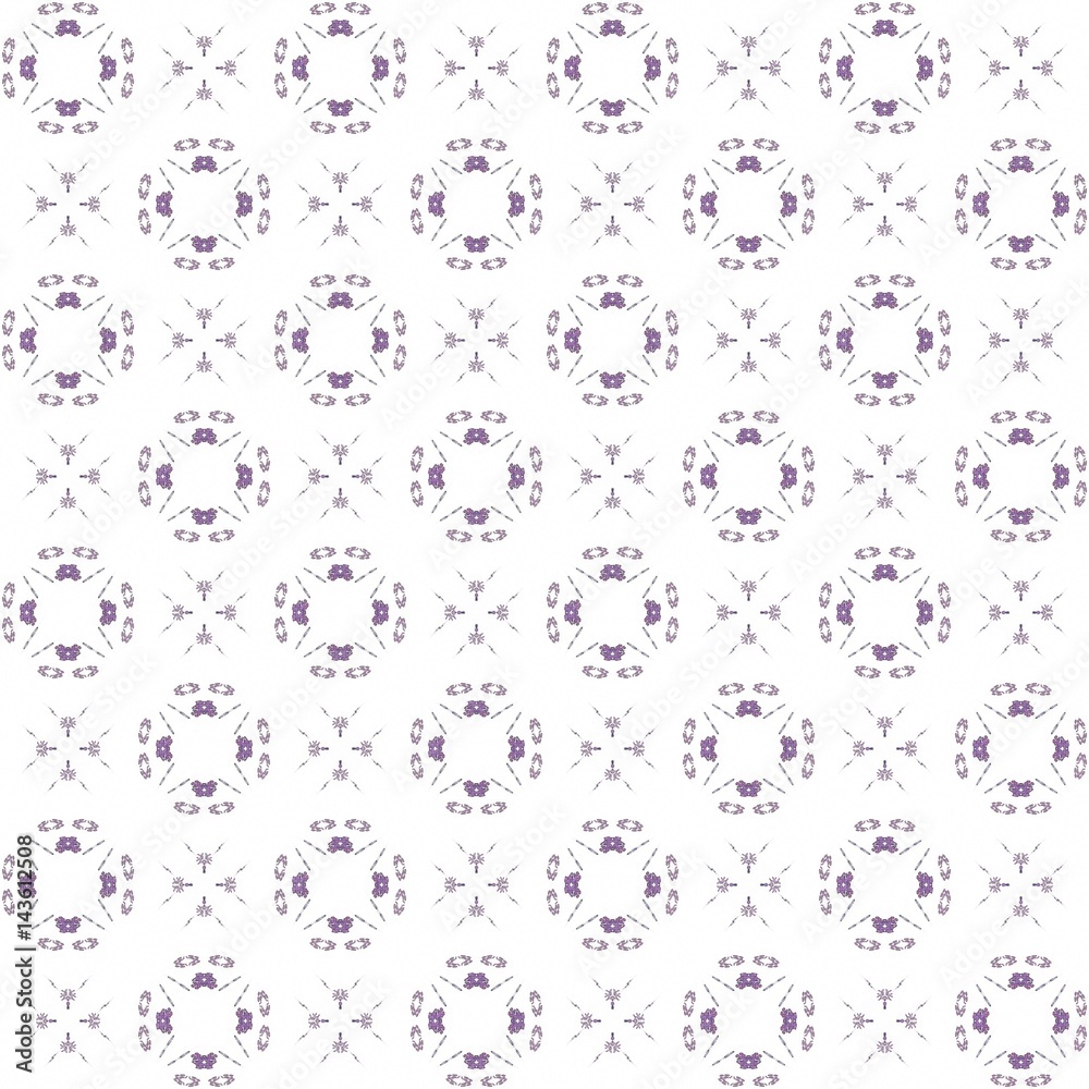 Seamless texture with 3D rendering abstract fractal purple pattern