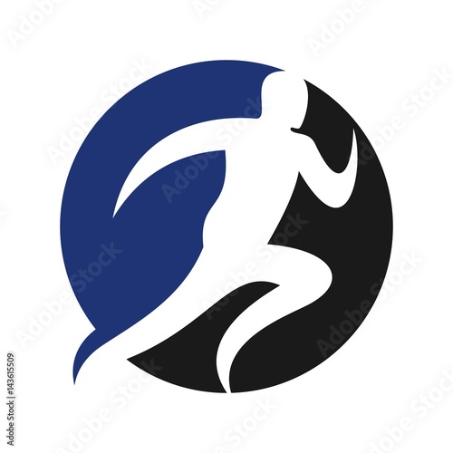 run logo vector.