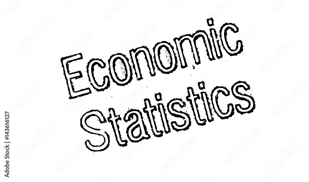 Economic Statistics rubber stamp. Grunge design with dust scratches. Effects can be easily removed for a clean, crisp look. Color is easily changed.