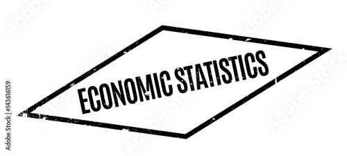 Economic Statistics rubber stamp. Grunge design with dust scratches. Effects can be easily removed for a clean, crisp look. Color is easily changed.
