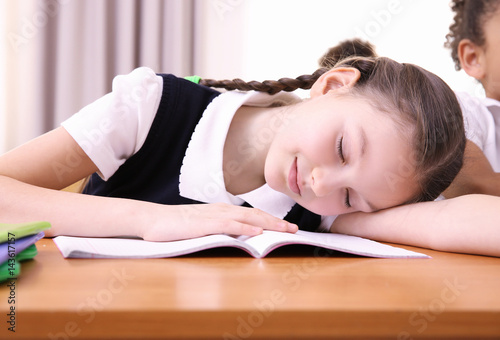 Portrait of tired elementar...