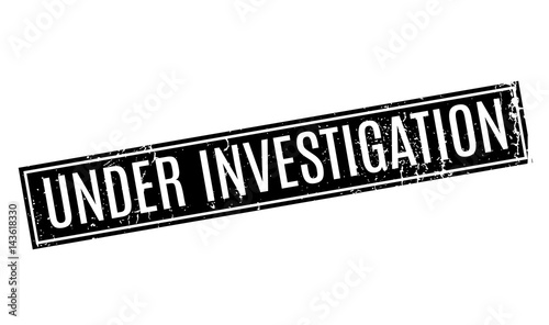 Under Investigation rubber stamp. Grunge design with dust scratches. Effects can be easily removed for a clean, crisp look. Color is easily changed.