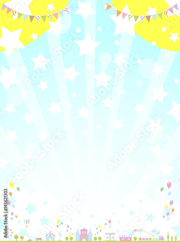 テーマパーク　星空