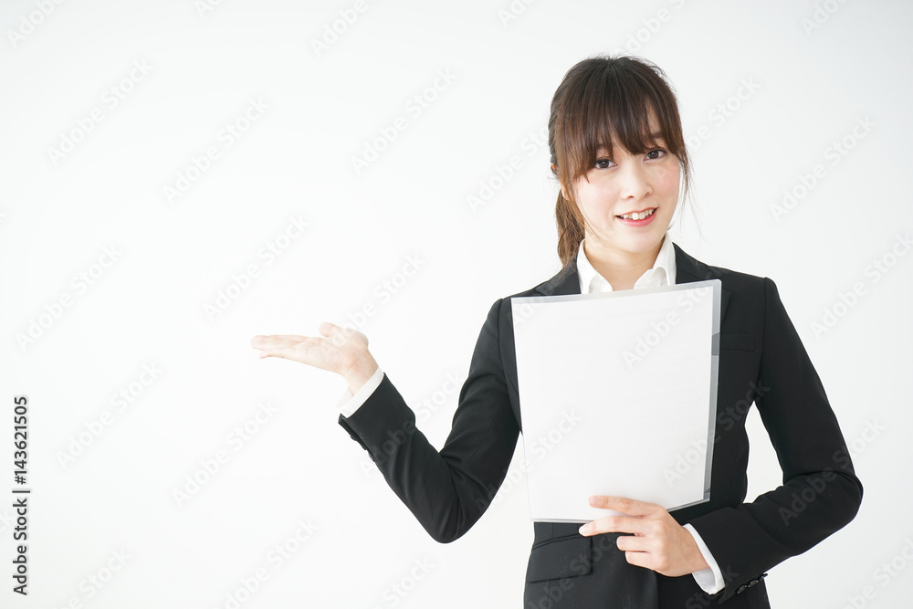 Young business woman having presentation Young business woman having presentation
