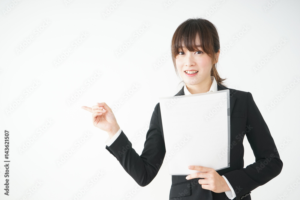 Young business woman having presentation Young business woman having presentation