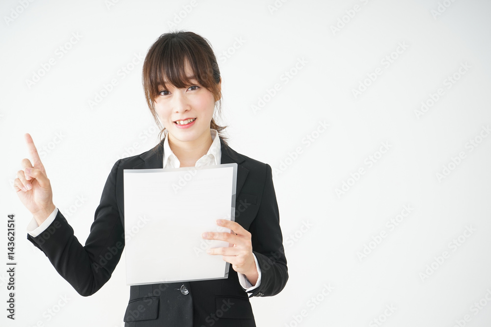 Young business woman having presentation Young business woman having presentation
