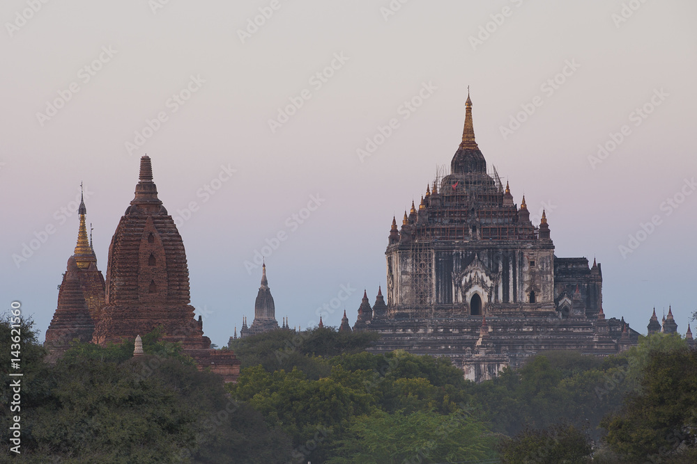 Century old temples in Bagan Myanmar 