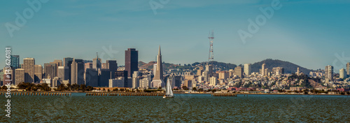 San Francisco skyline shot from Berkeley Ca. across the bay