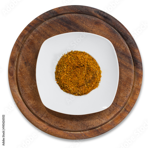 Spices, fish, chicken