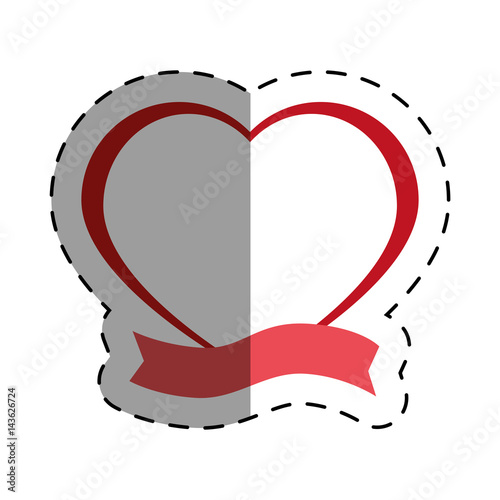 love card with hearts