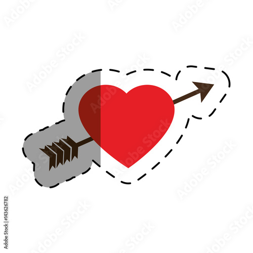 love card with hearts