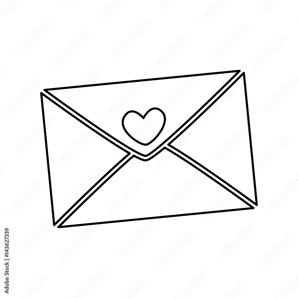 romantic envelope isolated icon romantic envelope isolated icon