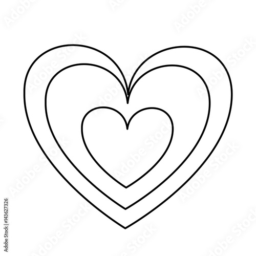 love card with hearts