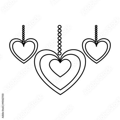love card with hearts