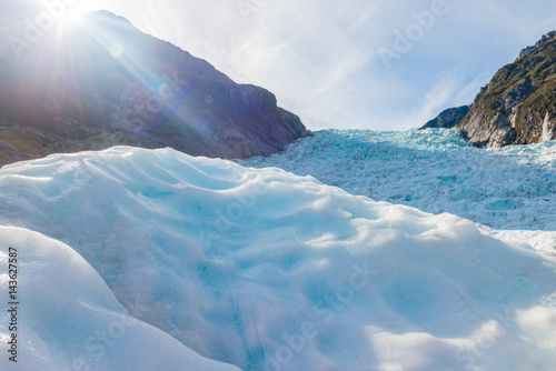 Foto Aerial view of Fox glaciers Southern island, New Zealand