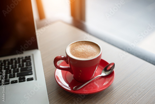 latte with laptop