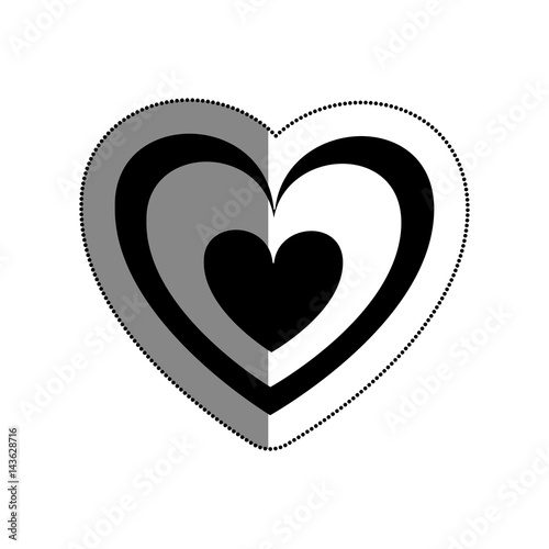 love card with hearts