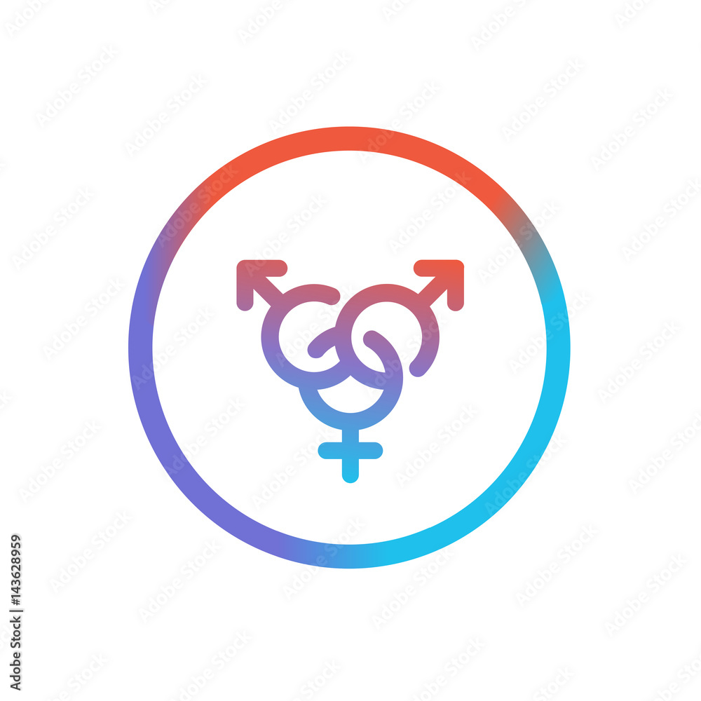 Three-Color Line App Icon Three-Color Line App Icon