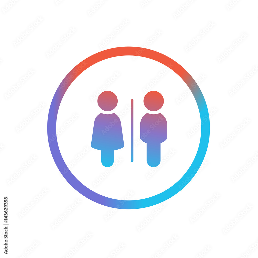 Line App Design Three Colors