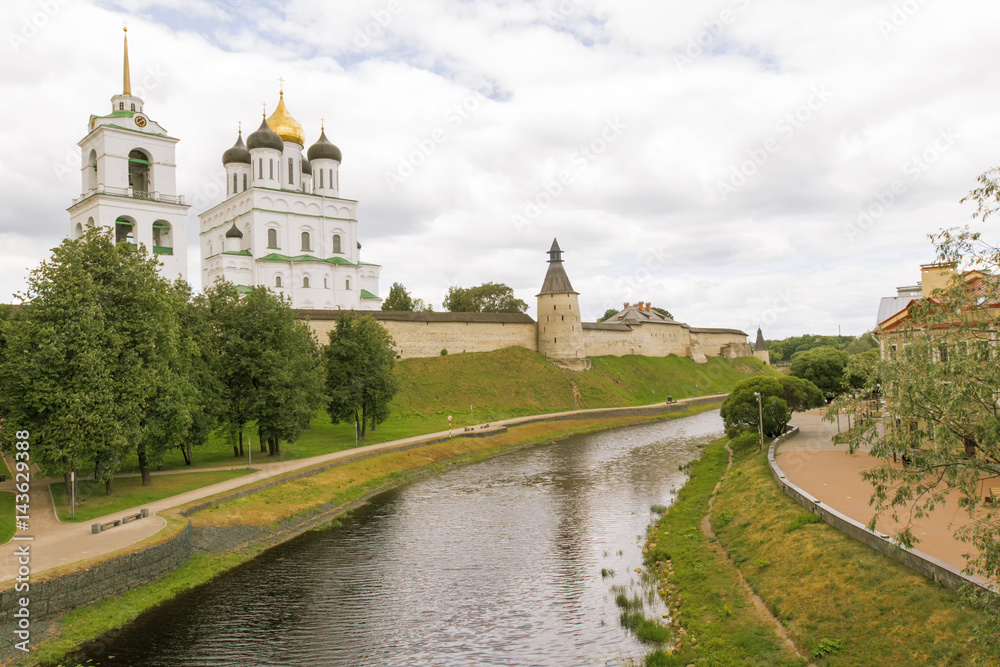 Kremlin in the city of Pskov.