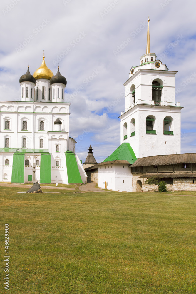 Kremlin in the city of Pskov.