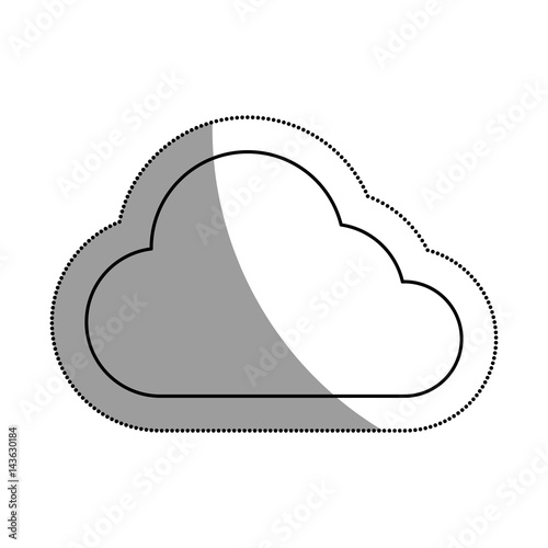 cloud computing isolated icon