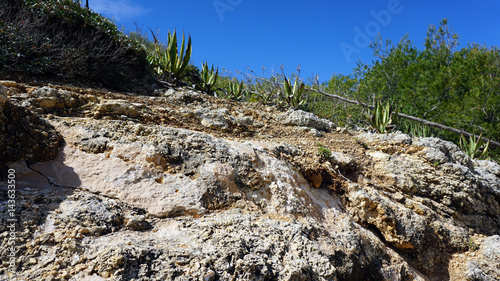 rocks of marinha beach