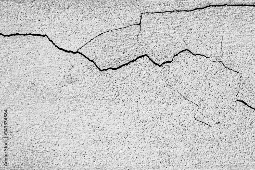 Naklejka premium Crack old wall background.